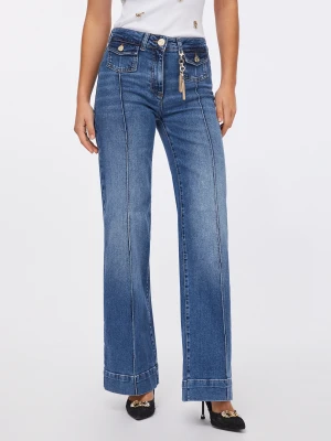 Liu Jo Flare Jeans With Jewelled Charm LIUJO