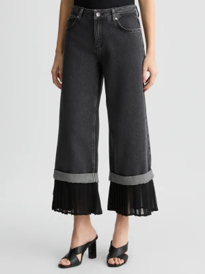 Liu Jo Flare Jeans With Pleated Hem LIUJO