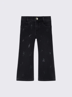 Liu Jo Flare Trousers With Rhinestones