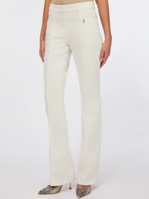 Liu Jo Flared Cotton Bull Trousers LIUJO