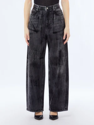 Liu Jo Flared Jeans With Coated Detailing