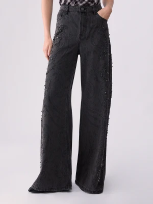 Liu Jo Flared Jeans With Gemstones