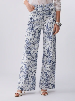 Liu Jo Flared Printed Trousers LIUJO
