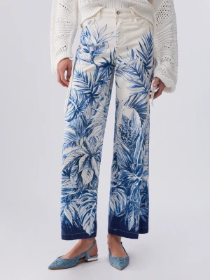 Liu Jo Flared Printed Trousers LIUJO