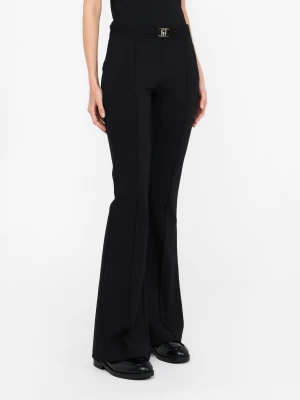 Liu Jo Flared Trousers With Logo Belt LIUJO