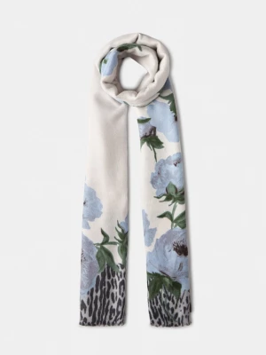 Liu Jo Floral Animal Print Stole Light Denim