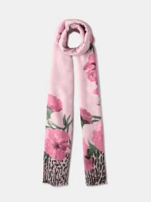 Liu Jo Floral Animal Print Stole Lilac