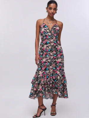 Liu Jo Floral Dress Floral Black