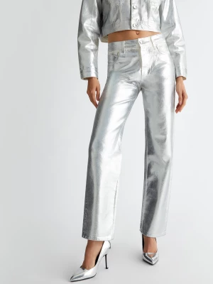 Liu Jo Foil-effect Straight-leg Jeans LIUJO