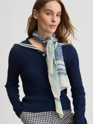 Liu Jo Foulard With Animal Print And Logo LIUJO