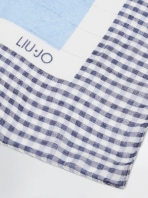Liu Jo Foulard With Chequered Print And Logo LIUJO