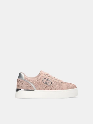 Liu Jo Full Rhinestone Sneakers Nude