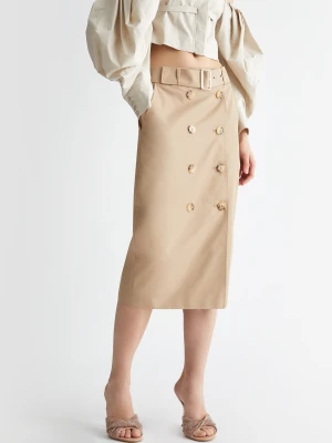 Liu Jo Gabardine Midi Skirt LIUJO