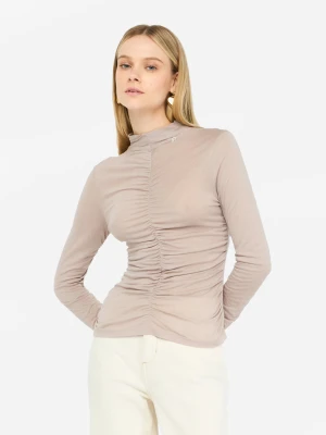 Liu Jo Gathered Wool-blend Top LIUJO