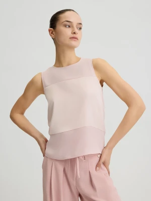 Liu Jo Georgette And Satin Top LIUJO