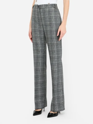 Liu Jo Glen Plaid Flare Trousers LIUJO