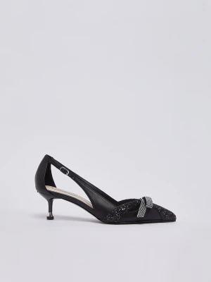 Liu Jo Glitter Cut-out Pumps czarny