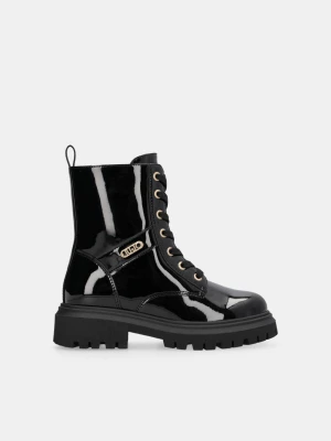 Liu Jo Glitter Patent Leather Combat Boots LIUJO