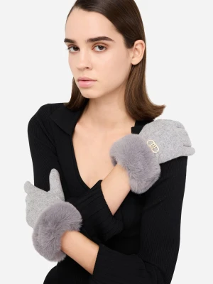 Liu Jo Gloves With Faux Fur Details LIUJO
