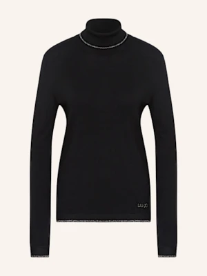 Liu Jo Golf Z Błyszczącą Przędzą schwarz