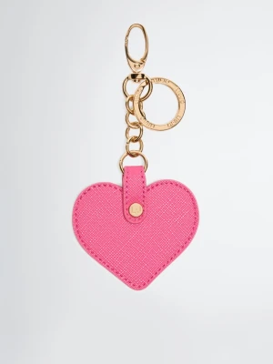 Liu Jo Heart Keyring Dark Pink