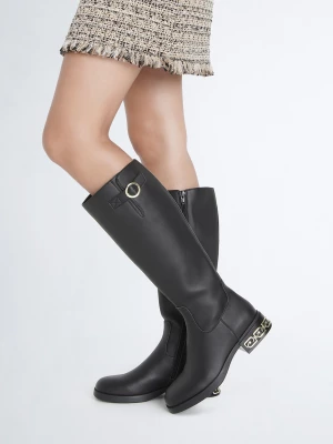 Liu Jo High Boots With Logo Buckle LIUJO