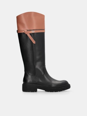 Liu Jo High Leather Boots czarny