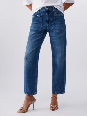 Liu Jo High-rise Boyfriend Jeans Blue Denim