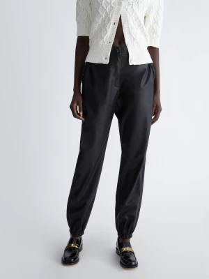 Liu Jo High Rise Coated Fabric Trousers LIUJO