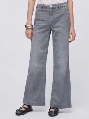 Liu Jo High-rise Flared Jeans With Buttons LIUJO