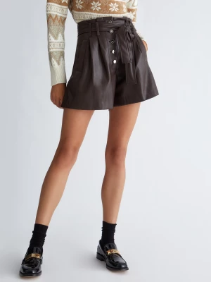 Liu Jo High-rise Shorts In Coated Fabric LIUJO