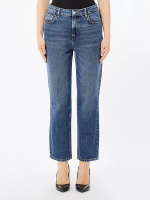 Liu Jo High-waisted Straight-leg Jeans Blue Denim