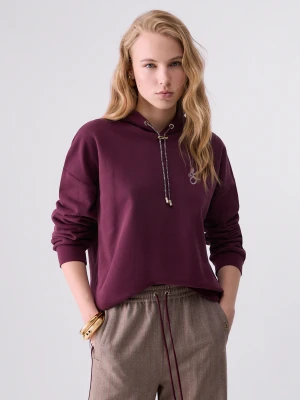 Liu Jo Hooded Sweatshirt Aubergine