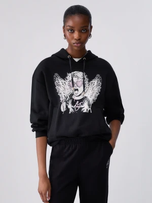 Liu Jo Sweatshirt With Hood And Print czarny