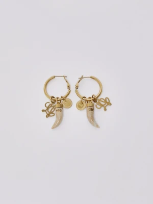 Liu Jo Earrings A Hoop With Charm biały
