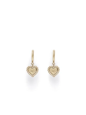 Liu Jo Hoop Earrings With Heart Charm LIUJO