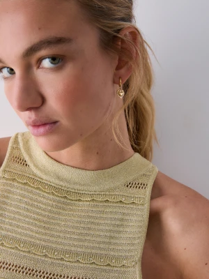 Liu Jo Hoop Earrings With Heart Charm LIUJO