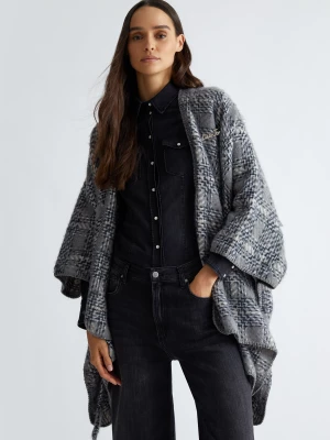 Liu Jo Houndstooth Poncho With Belt LIUJO