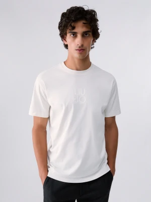 Liu Jo Interlock Jersey T-shirt biały
