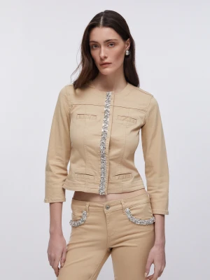 Liu Jo Jacket With Jewel Appliqués