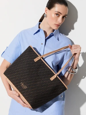 Liu Jo Jacquard Fabric Tote Bag