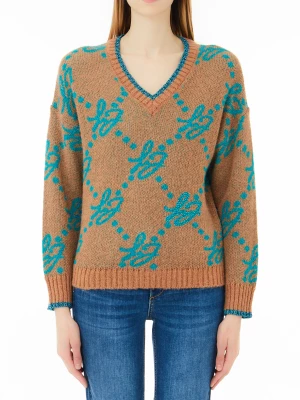 Liu Jo Jacquard Jumper With Logo LIUJO