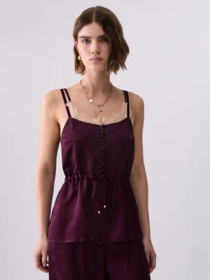 Liu Jo Jacquard Satin Lingerie Top