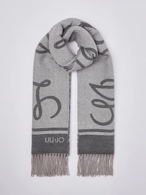 Liu Jo Jacquard Stole With Logo czarny