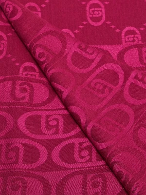 Liu Jo Jacquard Stole With Logo czerwony