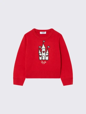 Liu Jo Knit Jacquard czerwony