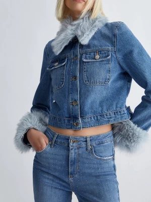 Liu Jo Jean Jacket With Faux Fur LIUJO