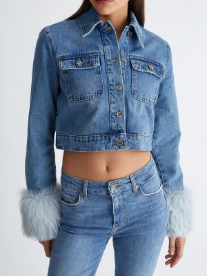 Liu Jo Jean Jacket With Faux Fur LIUJO