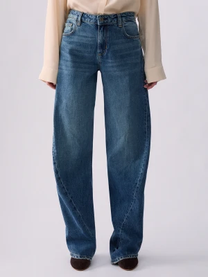 Liu Jo Jeans With Asymmetrical Seams Blue Denim