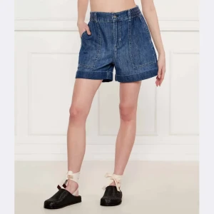 Liu Jo Jeansowe szorty | Regular Fit | z dodatkiem lnu